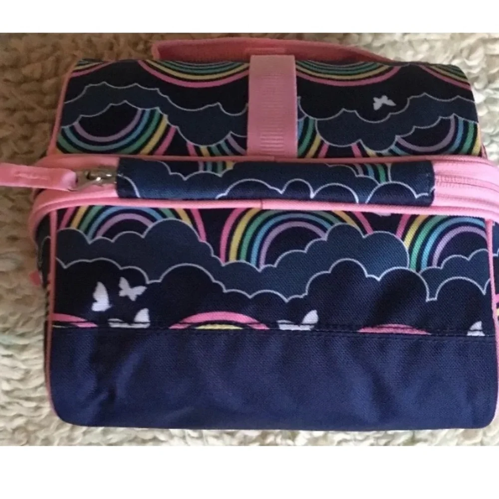 KAYLEY POTTERY‎ BARN RETRO Rainbow lunch bag box